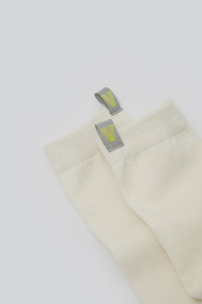 Papier Crew Socks White